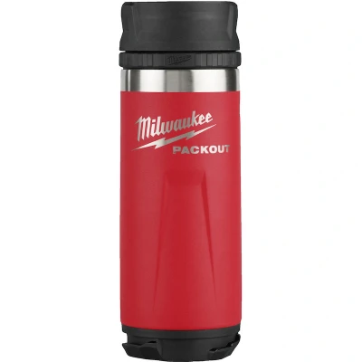 Afbeelding van MILWAUKEE 4932493473 PACKOUT fles met drinkdop 532 ml rood
