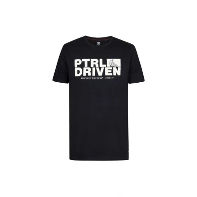 Afbeelding van Petrol Industries Kurzarm Tshirt print, Heren, Maat: Large, Schwarz