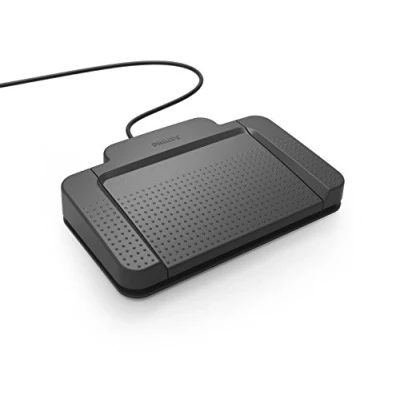 Afbeelding van Philips ACC2320 USB voetschakelaar, 3 pedaal design, plug en play, zonder software, antraciet design