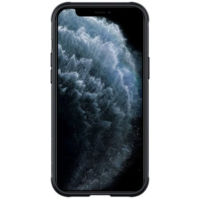 Afbeelding van Apple Hoesje geschikt voor iPhone 12 Pro Max CamShield Armor Case Back Cover Zwart