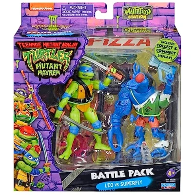 Afbeelding van TMNT Leo vs Superfly Battle Pack