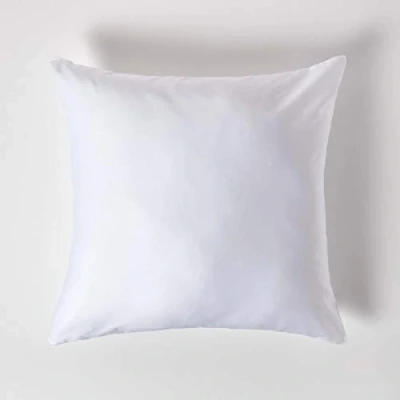Afbeelding van Homescapes kussensloop 80 x cm 100% biologisch katoen draaddichtheid 400 percal met ritssluiting wit