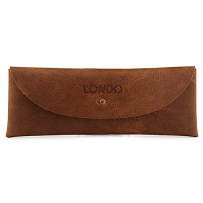 Afbeelding van Londo Retro Lederen Case cunnen met een Kliksluiting (Bruin)