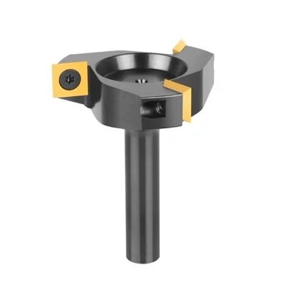 Afbeelding van SpeTool Vlakfrees 12mm Schacht 60mm Diameter voor Bovenfrees Wisselplaten Schaafmachinefrees Wisselplatenfrees 3 Fluiten CNC Frees Hout met ATS Coating Vlakfrezen