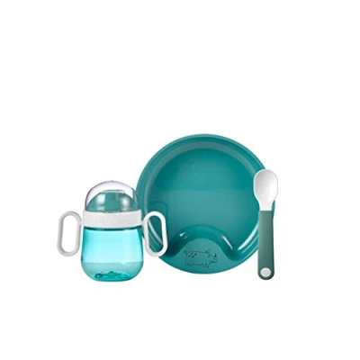 Afbeelding van Babyservies Mepal mio turquoise 3 delig Voedselveilig