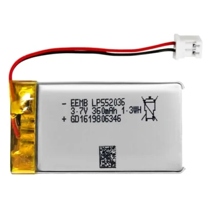 Afbeelding van EEMB lithium polymeerbatterij 3,7 V 360mAh 552036 Lipo oplaadbare batterij met draad JST connector bevestig de polariteit van het apparaat en voor aankoop