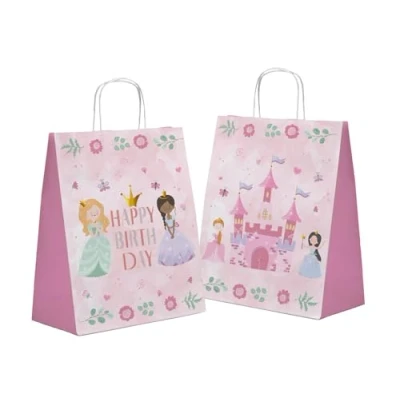 Afbeelding van Pretty Princess Uitdeelzakjes 20x27cm 6 stuks