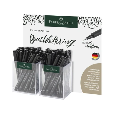 Afbeelding van Tekenstift Faber Castell Pitt Artist Pen Fude H/M 60st. Displ.