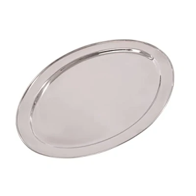 Afbeelding van Olympia ovale RVS serveerschaal 66cm