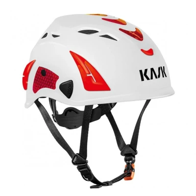 Afbeelding van Kask Superplasma AQ klimhelm voor industriële doeleindes hi viz wit/rood