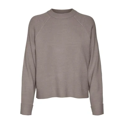 Afbeelding van Vero Moda Trui Vmgold Mix Ls O neck Pullover Ga 10315516 Moon Rock/w.melange Dames Maat S