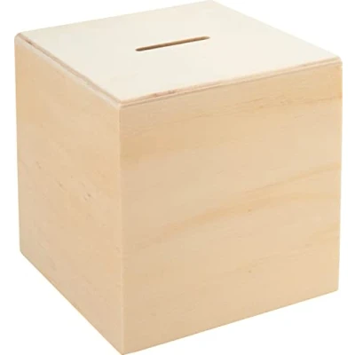 Afbeelding van VBS Spaarpot &quot;kubus&quot; 10 cm x