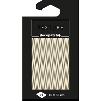 Afbeelding van décopatch TD780C 1 vel 40x60cm papier motief textuur, hoekpatroon goud