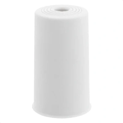 Afbeelding van WAGNER Vloerdeurstopper/wanddeurstopper VULKANO BIG diameter Ø 45 x 75 mm, buffer van hoogwaardig rubber, wit, om te schroeven Made in DE 15525121