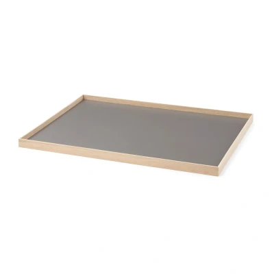 Afbeelding van GEJST Design FRAME Tray Large Eiken dienblad met grijs blad 50 x 35cm