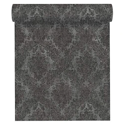 Afbeelding van BAROK BEHANG Klassiek grijs metallic zwart A.S. Création Secret Garden