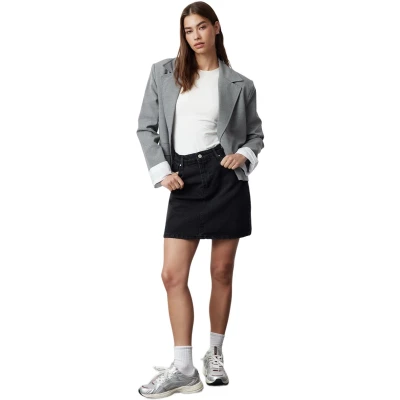 Afbeelding van Trendyol Zwarte Duurzamere Hoge Taille Mini Denim Rok Twoss24Et00063