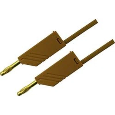 Afbeelding van SKS Hirschmann MLN 100/2,5 BR Meetsnoer Banaanstekker 4 mm 1.00 m Bruin 1 stuk(s)