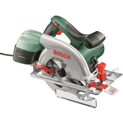 Afbeelding van Bosch Groen PKS 55 A Cirkelzaag 1200w 160mm + Extra Zaagblad 0603501002