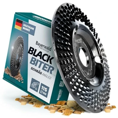 Afbeelding van Bayerwald Black Biter Raspschijf, diameter 115 mm x 22,2 mm, snel, grof slijpen van hout en houtmaterialen, voor haakse slijpers
