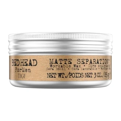 Afbeelding van Bed Head for Men by Tigi Matte Separation haarwax voor mannen versteviging van het haar 85 gram
