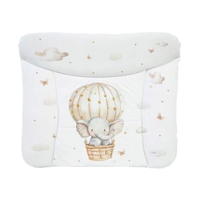 Afbeelding van Ceba Baby® Zacht aankleedkussen 75 x 72 cm, baby aankleedkussen, voor jongens en meisjes, waterdicht, afwasbaar, Oeko Tex® standaard 100, Made in EU, olifant ballon