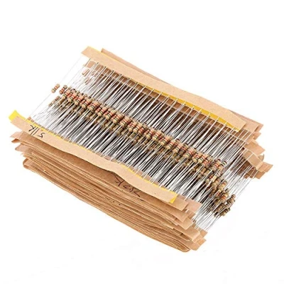 Afbeelding van ICQUANZX 60st 1 / 4W ohm 1M Koolfilmweerstanden Assortimentset Set 43 waarden Totaal elektronische componenten