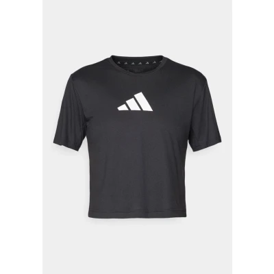 Afbeelding van adidas Performance Train Essentials BIG LOGO Tshirt print, Dames, Maat: Large, Black