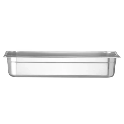 Afbeelding van Hendi Gastronormbak 2/4, RVS, 10 cm diepte, 16,2(b)x53(d)x10(h)cm, 801666