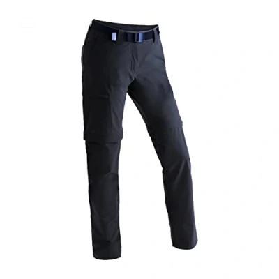 Afbeelding van Maier Sports dames Inara slim zip wandelbroek, afritsbare outdoorbroek, trekkingbroek met afneembare broekspijpen, fit