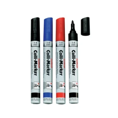 Afbeelding van Herlitz 8665994 permanentmarker, waterbestendig, 1 tot 4 mm, kleurrijk gesorteerd Colli Marker 5 stuks