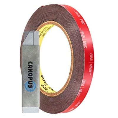 Afbeelding van CANOPUS 3M VHB Dubbelzijdig Plakband Extra Sterk, 5952 (12,7 mm x 4,5 m) Waterdicht Tape, Zware Dubbelzijdige Voor Led Strips, Binnen en Buite Montagetape, Woondecoratie