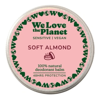 Afbeelding van We Love The Planet Deo Balm Soft Almond Vegan Sensitive 35g