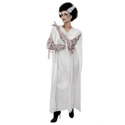 Afbeelding van Smiffys Kostuum M Universal Monsters Bride Of Frankenstein Wit