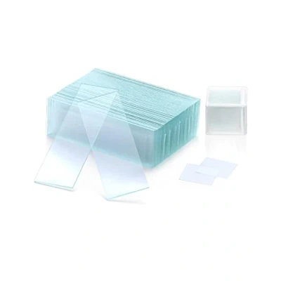 Afbeelding van QWORK® 50 objectglaasjes 76x26mm en 100 dekglaasjes 18x18mm, matte randen