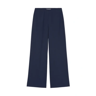 Afbeelding van Marc O&#039;Polo WIDE Fitted AT Waist WITH Darts Broek, Dames, Maat: 32, Cloudless night