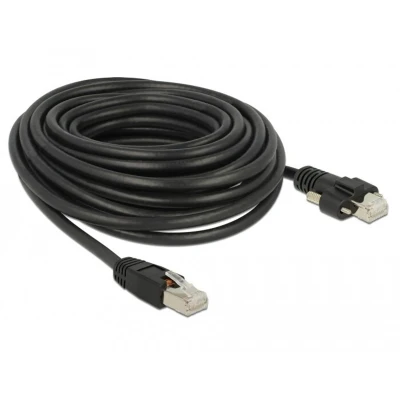 Afbeelding van Delock kabel RJ45 plug &gt; met schroeven Cat.6 SSTP 10 m Del