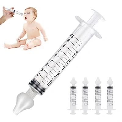 Afbeelding van 4Pcs Baby Nasal Irrigator, 10Ml Neusdouche Silicone Heads Irrigator Syringe Safe Nose Cleaner For Infant Toddlers, Spuit Neusdouche, Zuigeling Neusreiniger (4 Stuks)