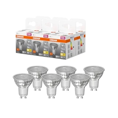 Afbeelding van OSRAM LED STAR PAR16, Sokkel: GU10, Niet dimbaar, Warm Wit, 2700 K, 6.90 W, vervanging voor 80 W Reflector lamp, set van 6