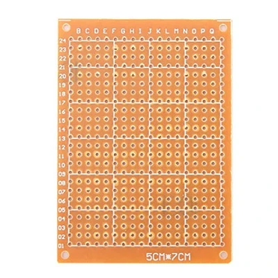 Afbeelding van 10 stks 5 x 7 cm Printplaat Enkelzijdig Prototype PCB Breadboard Universele Boards voor Prototyping Elektronisch