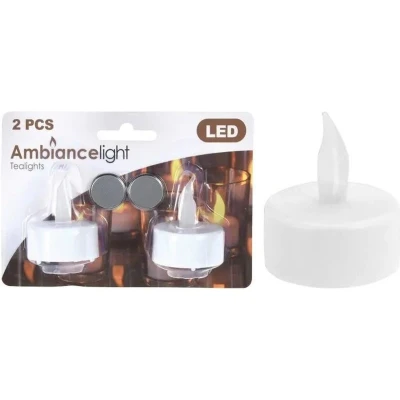 Afbeelding van LED waxinelichtje 2 stuks (Incl. batterijen)