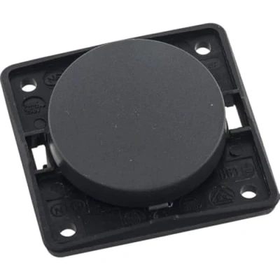 Afbeelding van Berker Geïntegreerde Flow knop antraciet mat, los