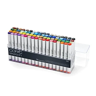 Afbeelding van Copic Sketch Marker Stel een 72 stukken in