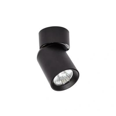 Afbeelding van Ronde opbouw plafondspot GU10 fitting Draaibaar Zwart