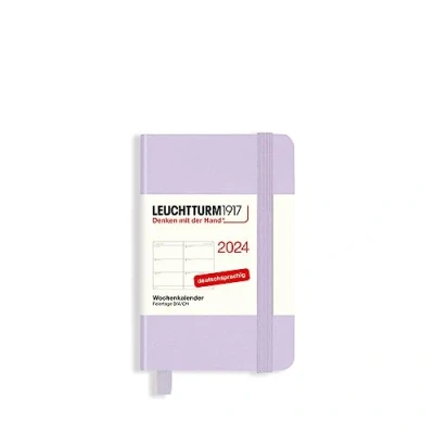 Afbeelding van LEUCHTTURM1917 367641 Weekkalender Mini (A7) 2024, lila, Duits, 12 maanden