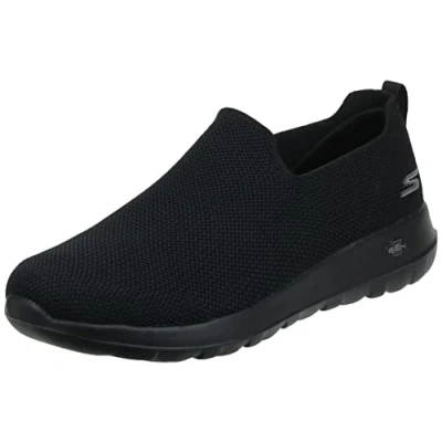 Afbeelding van Skechers Heren Go Max Athletic Air Mesh Slip op Wandelschoen Sneaker, houtskool, 8 UK X Wide