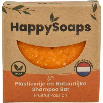Afbeelding van HappySoaps Fruitful Passion Shampoo Bar 70g.