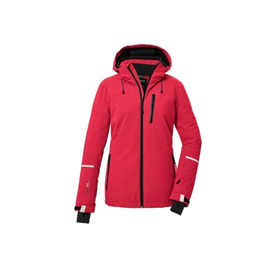 Afbeelding van killtec Dames SKI jack/functionele jas met afritsbare capuchon en sneeuwvanger KSW 81 WMN JCKT, modern rood, 44, 39746 000