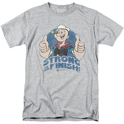Afbeelding van Popeye to The Finish Licensed Adult T Shirt All shirts &amp; overhemden(XX Large)