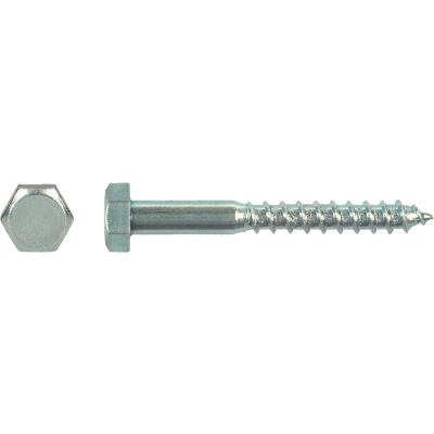 Afbeelding van Houtdraadbout Verzinkt Staal DIN 571 Diameter 12x120mm 50 stuks